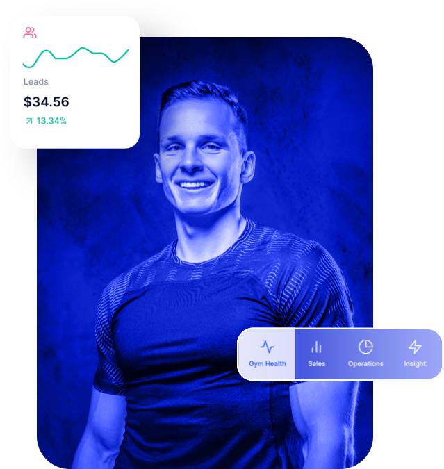 Lead Value Chart with Man Smiling in Background | Gym Owners