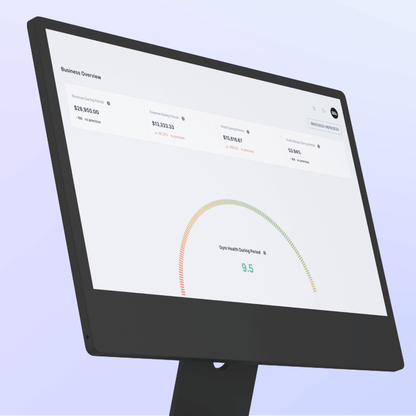 Computer with Gym Owners Dashboard | Gym Owners