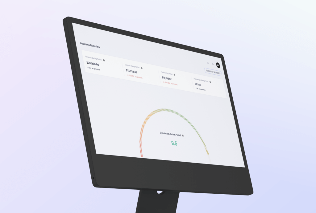 Computer with Gym Owners Dashboard | Gym Owners